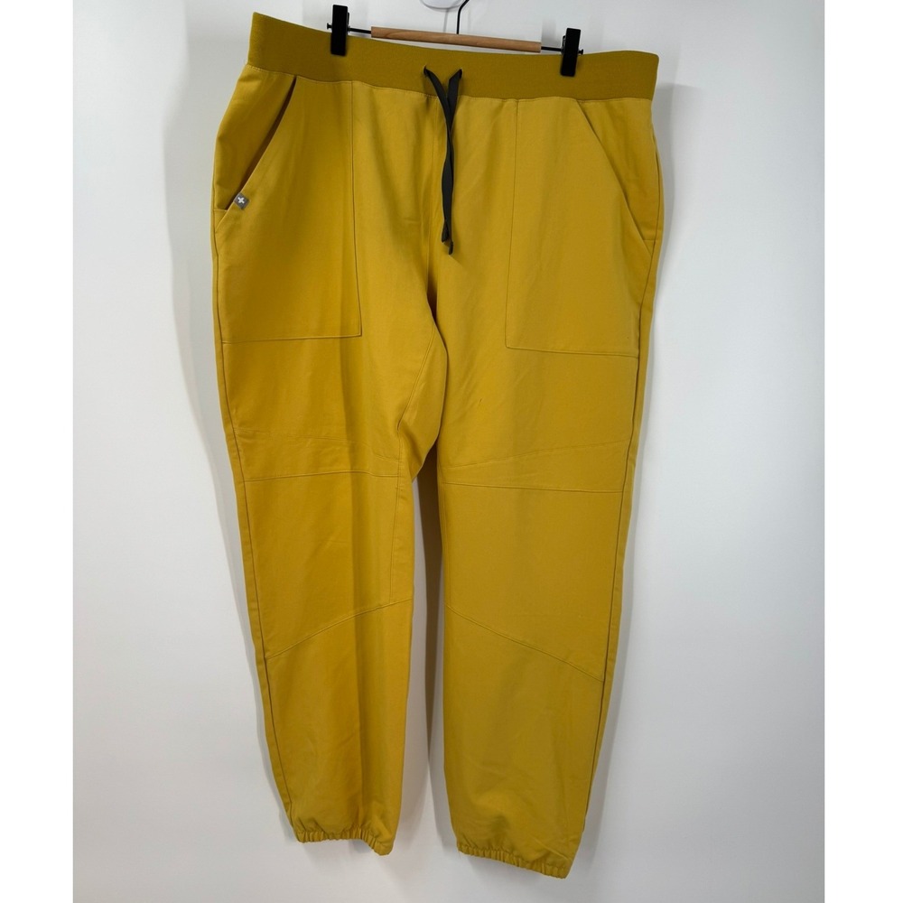 FIGS Technical Venice XXL Mustard Yellow Jogger Scrub Pants W21SW2061 Womens
